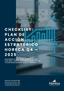 Checklist: Plan de Acción Estratégico HORECA Q4 – 2025